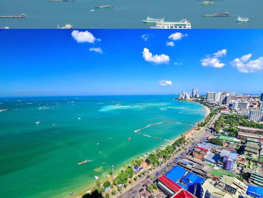 Sea View -High Floor 2 Bed Room Excellent Location Pattaya Luaran gambar